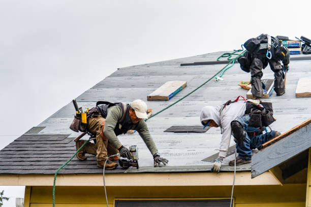 Professional Gutter Installation technician working in Chesterfield, SC